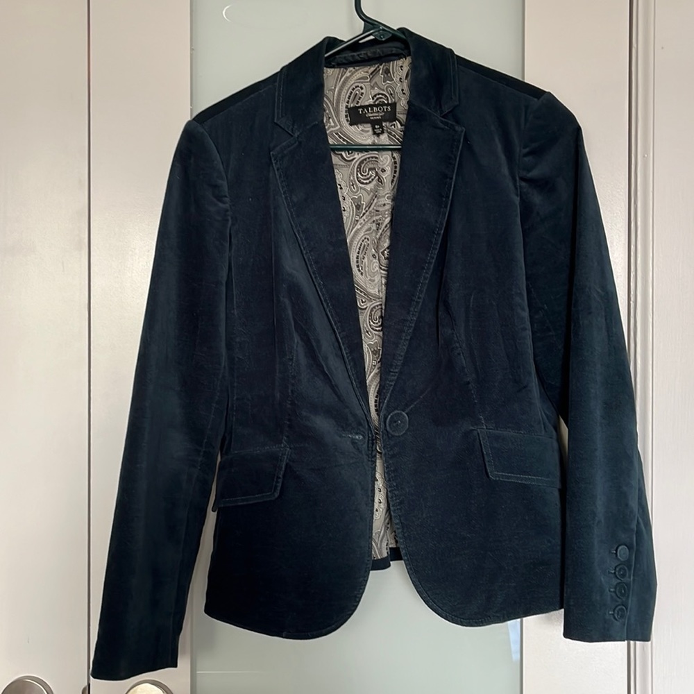 Velvet Teal Blazer